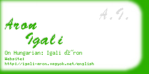 aron igali business card